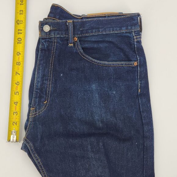 Levi's 505 Jeans Mens Size 36x30 Straight Leg Faded Distressed Everyday Normcore - Picture 5 of 7
